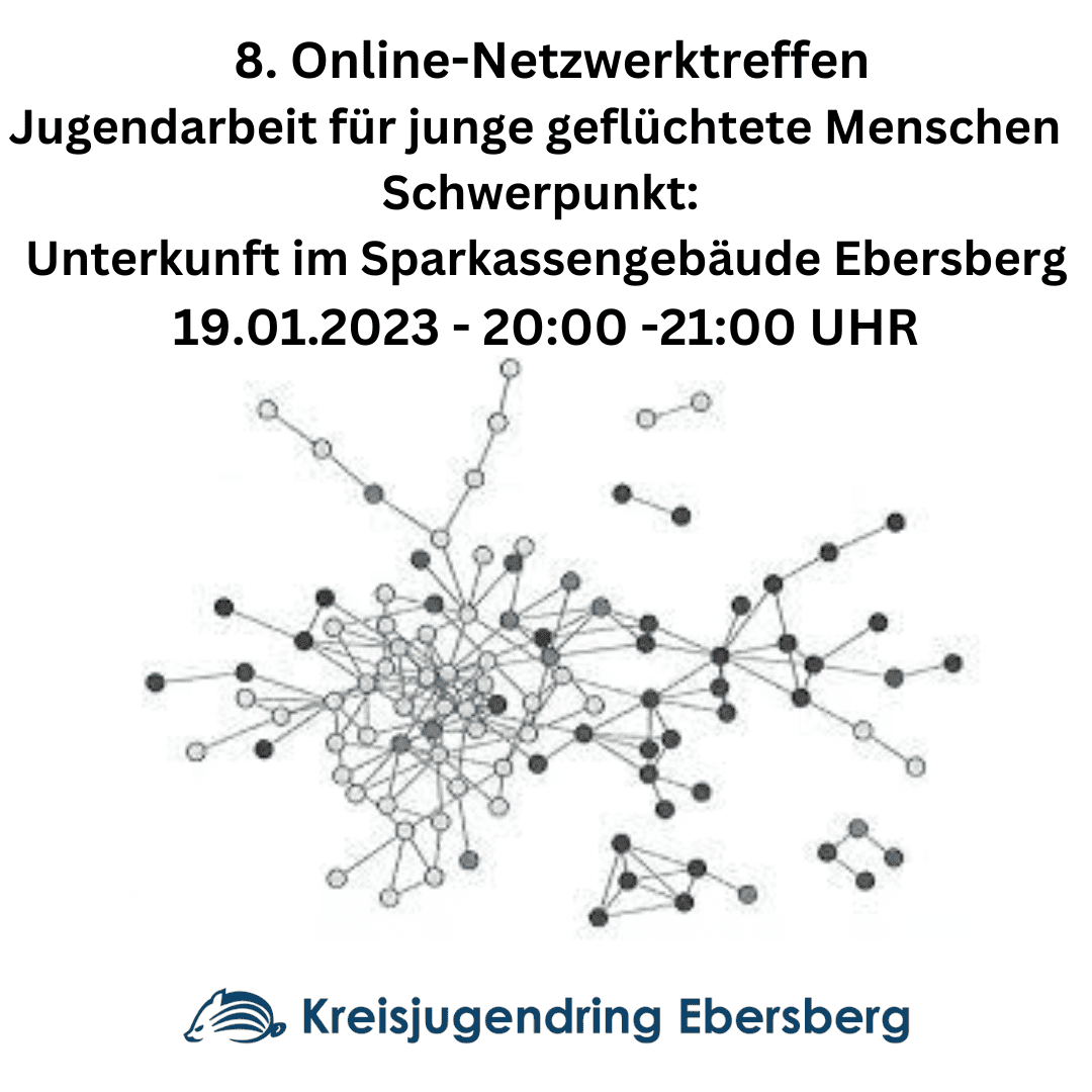 8. Online – Netzwerktreffen: Jugendarbeit für junge geflüchtete Menschen / Schwerpunkt: Unterkunft im Sparkassengebäude Ebersberg